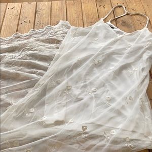 White sheer forever 21 dress